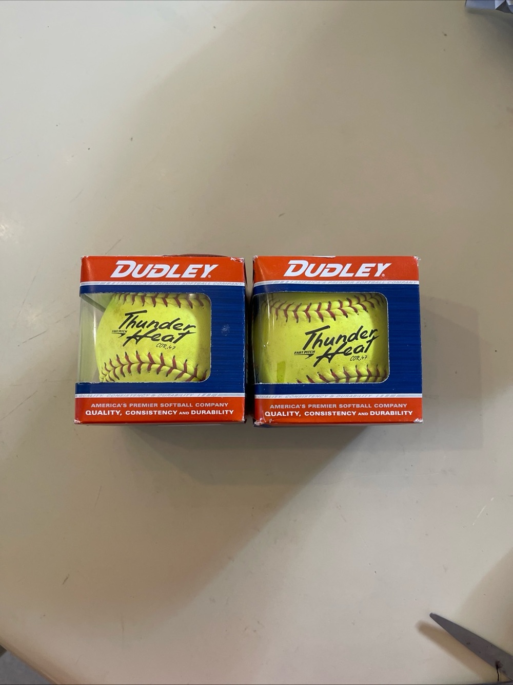Dudley Thunder Heat Fast Pitch Softballs (2-Pack) 12”